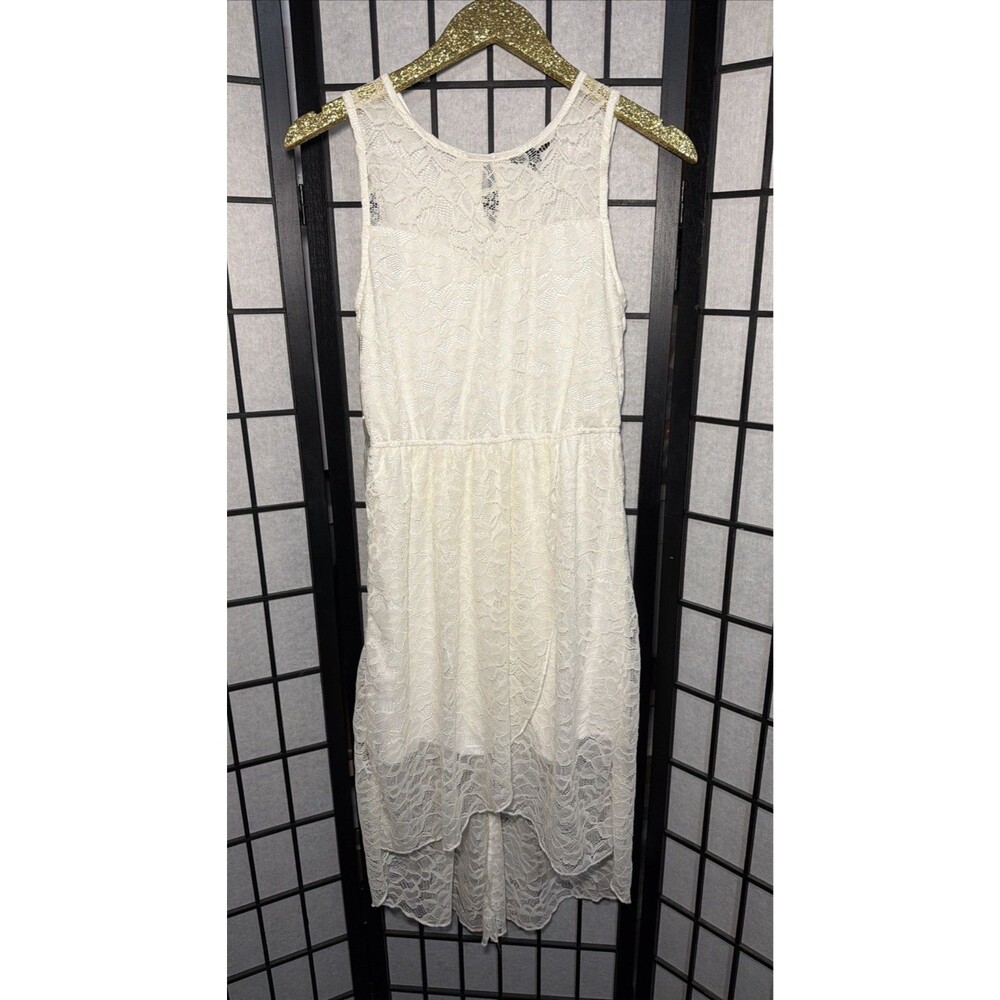 As U Wish Ivory White Lace Sorority Rush‎ Sleeveless Dress Size Medium